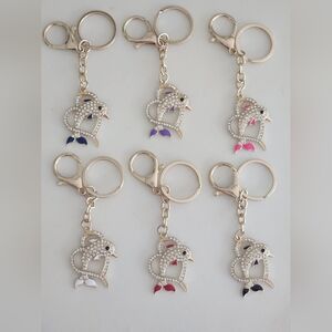 Dolphin Bag Charm Or Key Ring..New In Packaging! Great Stocking Stuffers!